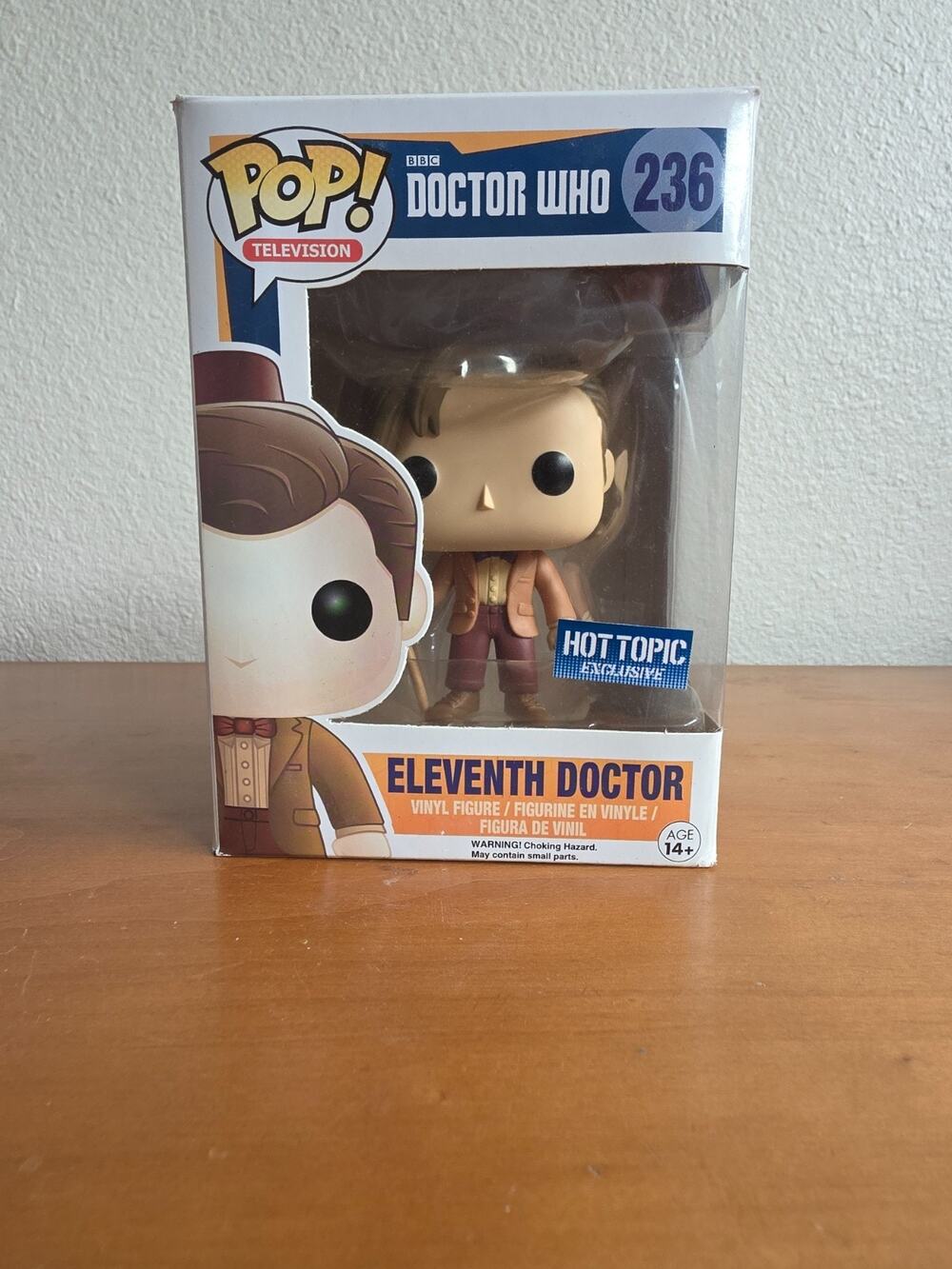 Funko POP! 11th Doctor with Mop #236 NOT MINT HT exclsv